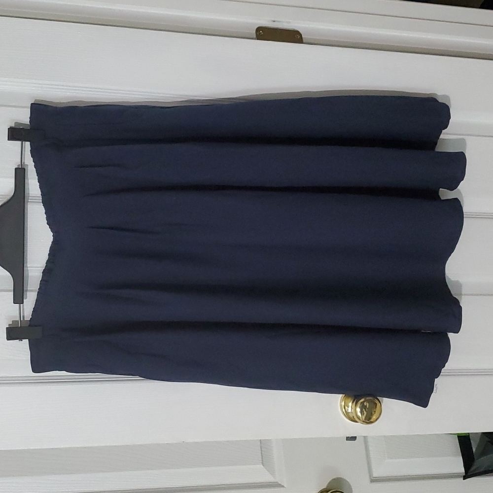 Modcloth Breathtaking Tiger Lillies Blue Midi Skirt